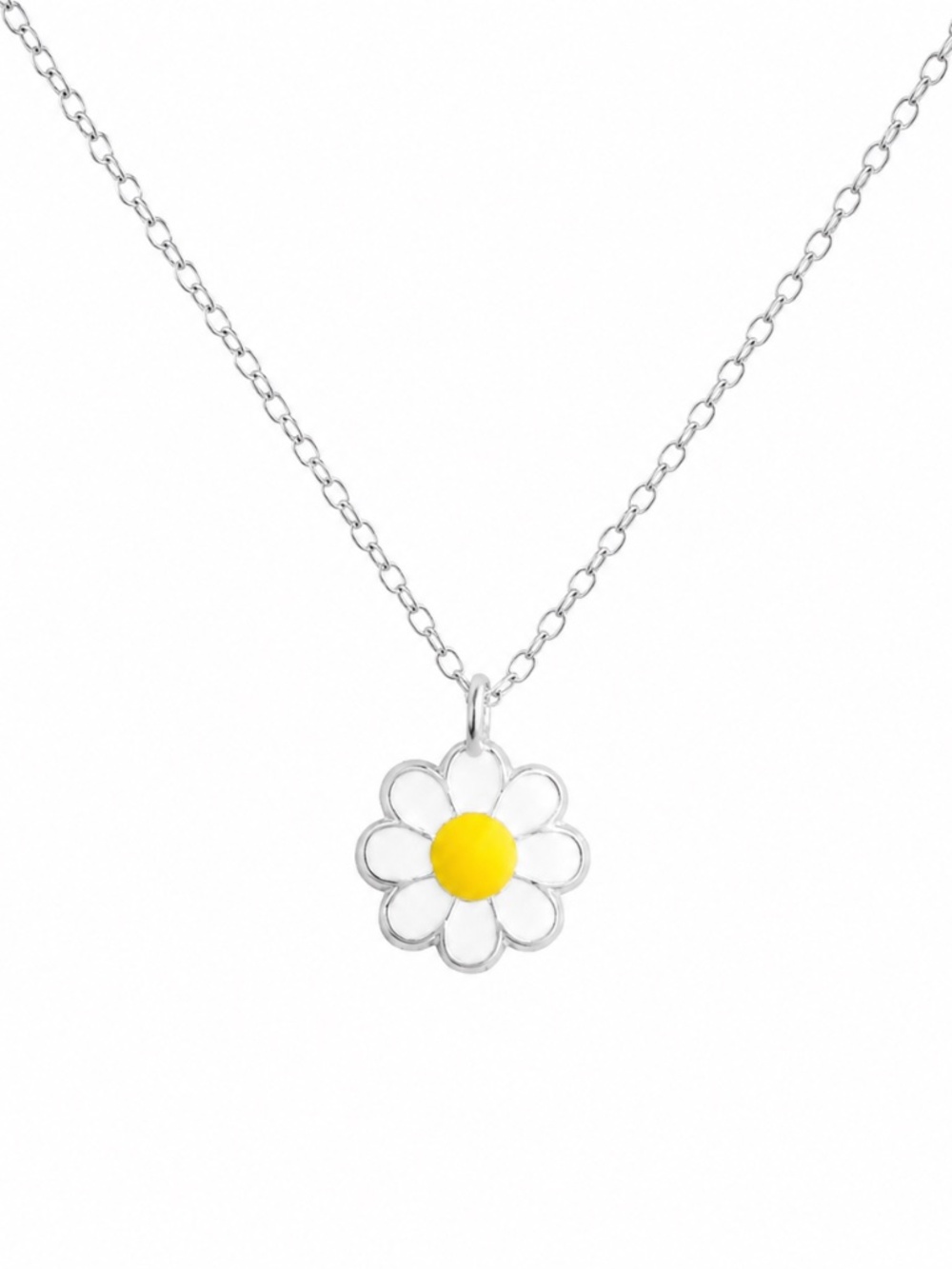 NWT Sterling Silver Daisy Choker Necklace